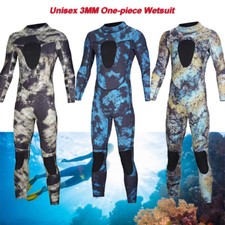 Unisex Wetsuit 3mm Neoprene Thermal UV Body Suit Surfing Scuba Diving Snorkeling