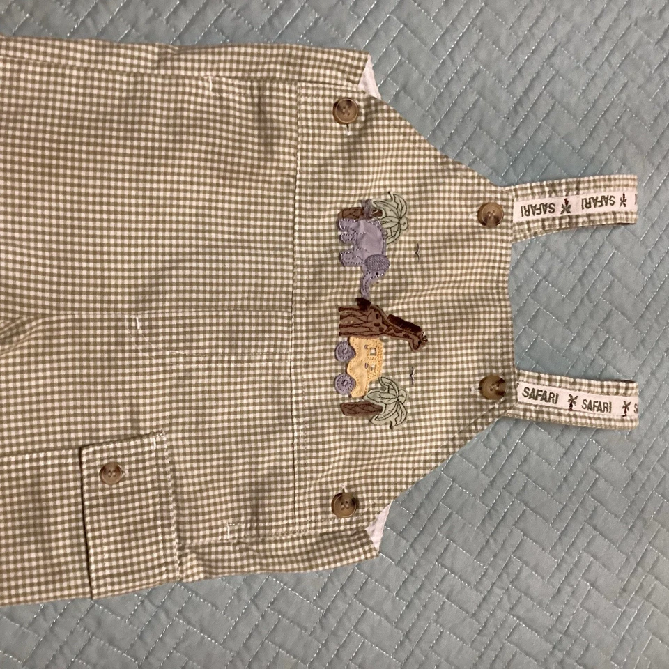 Traje verde temático safari 2T mameluco safari zoológico para niños pequeños Foto 2 de 4