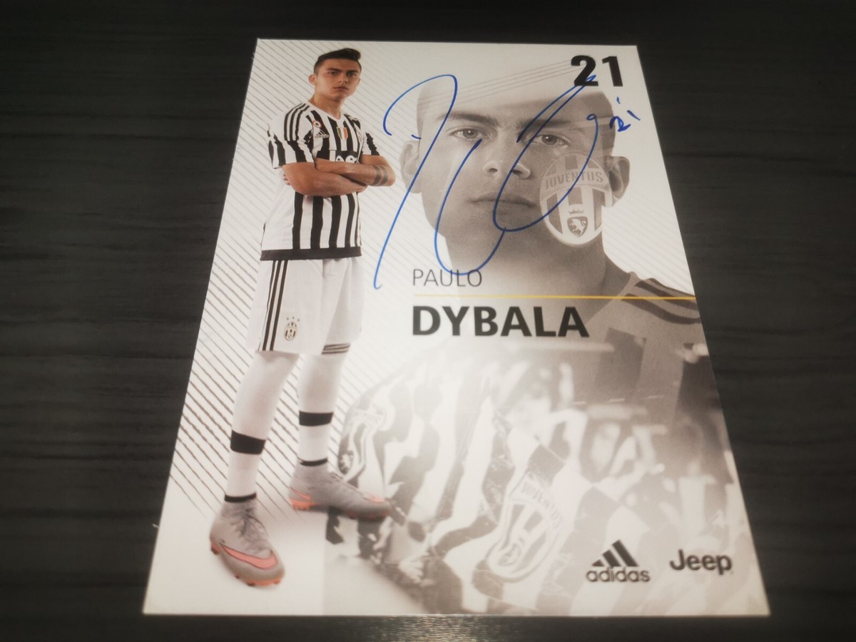 Paulo Dybala hand signed Juventus Club autograph card | eBay