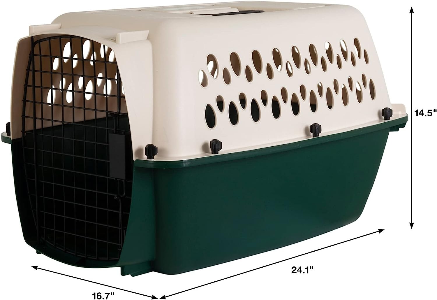 Petmate Dog Kennel , Cat Kennel Pet Carrier 24" with Handle for Pets up