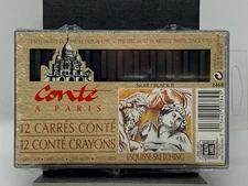 Conte A Paris - 12ct Black Crayons - Sealed