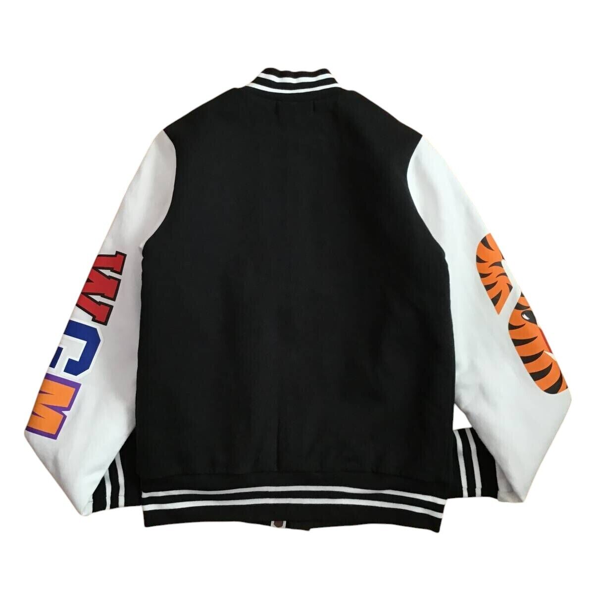 BAPE SHARK SWEAT VARSITY JACKET A Bathing Ape Size S Black BAPE SHARK SWEAT VARSITY JACKET A Bathing Ape Size S Black