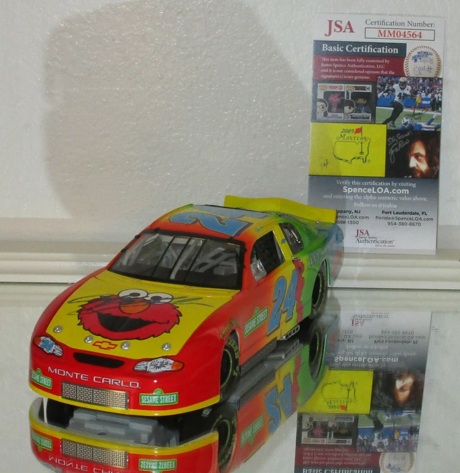 2002 RCCA Jeff Gordon #24 SESAME STREET AUTOGRAPHED 1/24 CLUB CAR BANK W/JSA COA - Image 3 of 4