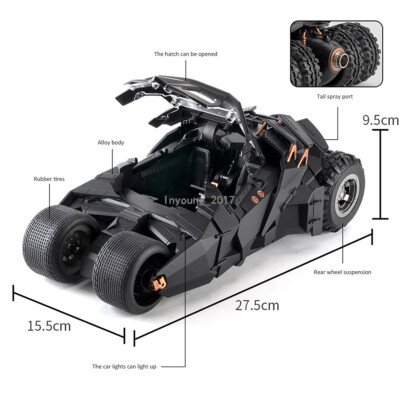 1:18 Scale Batmobile Tumbler Model Toy Car Diecast Toy Vehicle