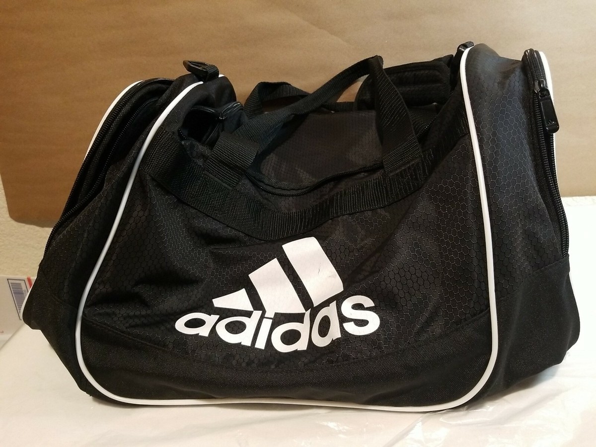 Adidas Duffle Small Bag Black/Gray Defender In Great Condition