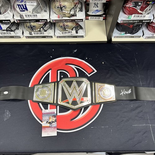 Kane Signed Mini WWE/WWF Championship Belt JSA COA Wrestler Auto ...