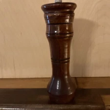 Beautifully Hand Crafted by drt: #134 / 8" Dark Mahogany Pepper Mill
