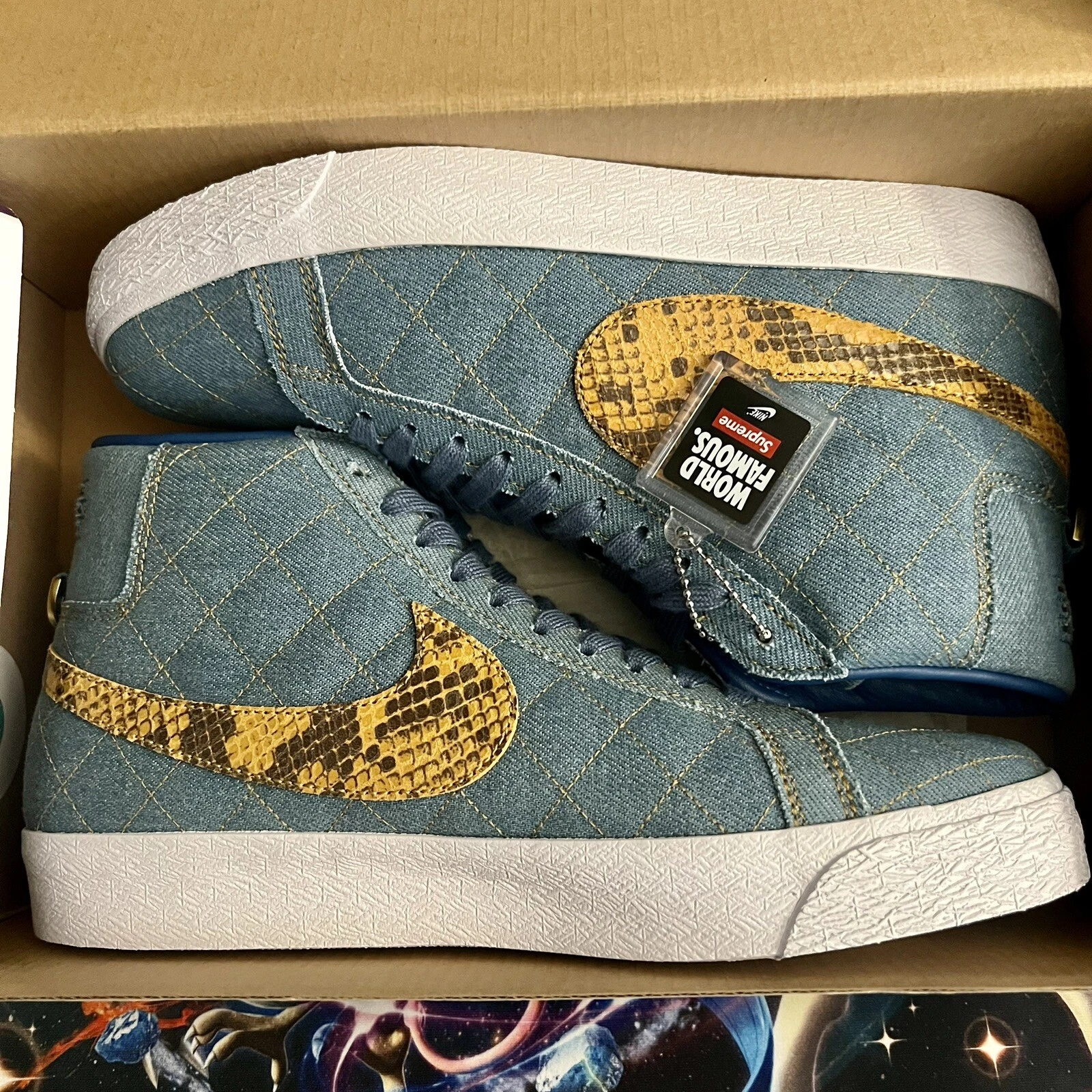 Nike Sb Blazer Mid Supreme Denim Taille 8