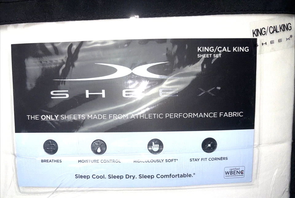 Juego de sábanas Sheex Active Comfort Performance Cooling 4 piezas blancas King/Cal King Foto 2 de 4