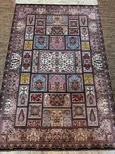 3 x 5 Feet Silk Rug Multi Design Checkered Floral Living Room Carpet Area Rug