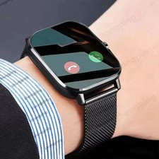 New Bluetooth Answer Call Smart Watch Men Touch Call Fitness Tracker Waterproof