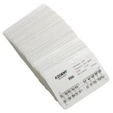AZDENT Dental Orthodontic Bracket Braces Standard MBT Slot .018 Hooks 3 4 5