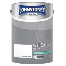 Johnstone's Vinyl Soft Sheen Paint 5L - Brilliant White