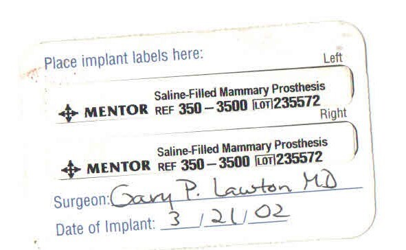 Authentic-Saline Filled/Silicone Shell-Breast Imp… - image 8