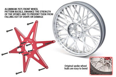 LOSI 1:4 Promoto-MX Motorcycle Dirt Bike Alu Front Wheel Pattern