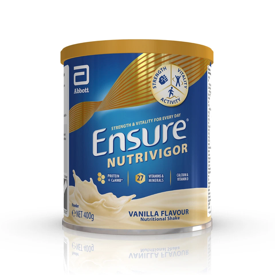 Ensure Nutrivigor Shake Vanilla Flavour 400g Nutritional Drink for Seniors