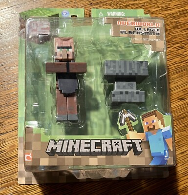 Minecraft Overworld Series 2 Villager Blacksmith 3 inch Figure Fully Articulated