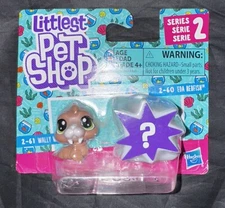Littlest Pet Shop Series 2 Wally Walro 2-61 & Eda Redfish 2-60 TN1