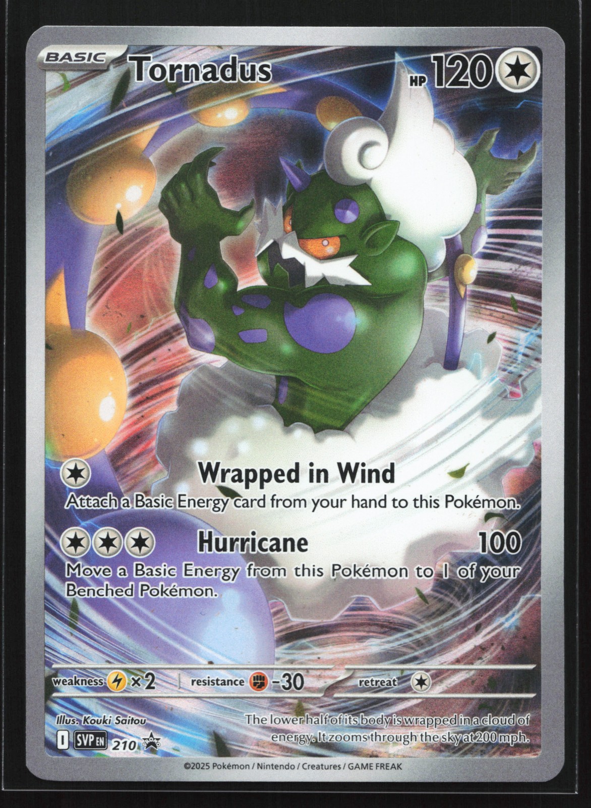 Tornadus 210 SV: Scarlet & Violet Black Star Promo Pokemon Card