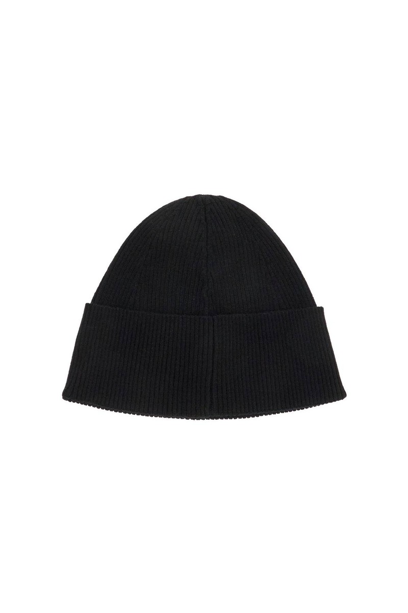 ニットキャップ・ビーニー Saint Laurent Black cashmere beanie hat (8026663Y205 1000) Cashmere beanie hat SAINT LAURENT Men Sz. S STANDARD