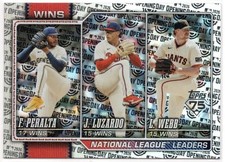 2026 Topps Opening Day Foil Jesus Luzardo Logan Webb Freddy Peralta #117 PR:650