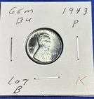 1943-P Gem BU  Steel Lincoln Cent Lot B