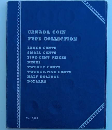 Whitman Canada Canadian Coin Type Collection Cents-Dollar 9081 Coin Folder Album