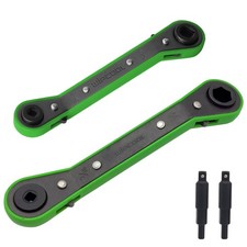 Wipcool Hvac Service Wrench Tools Set Refrigeration Ratcheting Wrench Green