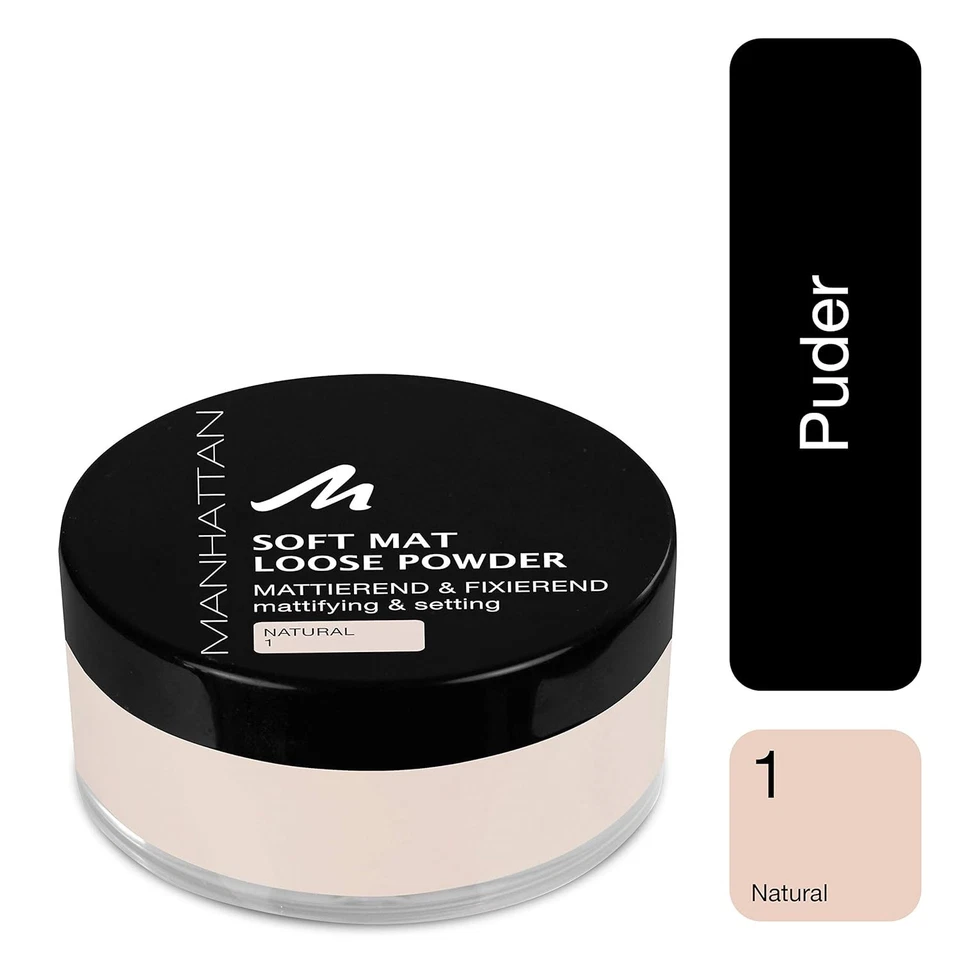 Manhattan Soft Mat Loose Powder Natural 1 Transparentes Puder 20g - Bild 2 von 4