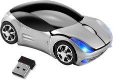 2.4G Wireless Car Shaped Mouse 1600DPI LED USB Laptop PC