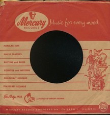 45 RPM Company logo sleeve-MERCURY-red