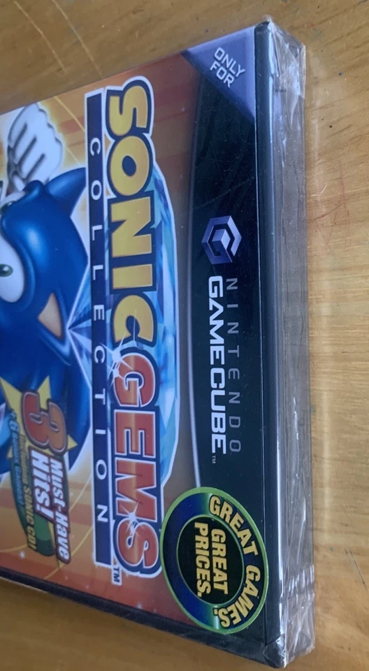 NEW! Sonic Gems Collection Nintendo GameCube 3 must-have hits Tear in shrinkwrap - Image 3 of 4