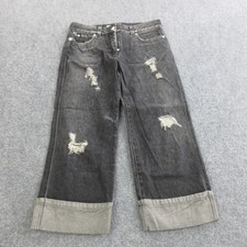Michael Kors Jeans Womens 4 Charcoal Wash Mid...