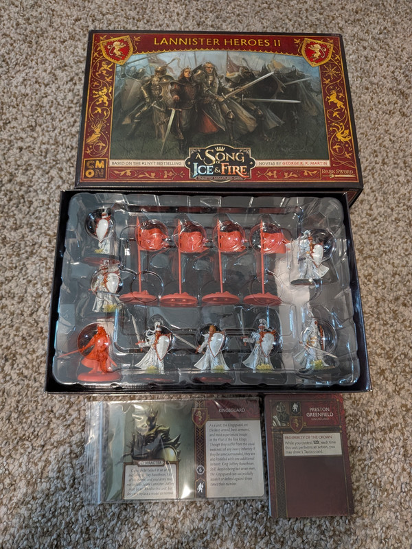CMON A Song of Ice & Fire Lannister Heroes II Unpainted Miniatures LAN01