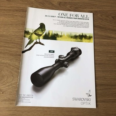 GUNS79 MAGAZIN WERBUNG 12X9 NEU ALLROUNDER VON SWAROVSKI OPTIK