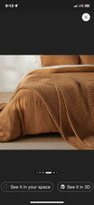 Casaluna warm brown knit blanket K