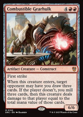 Combustible Gearhulk 102 M Normal DRC MTG NM