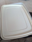Vintage Rubbermaid Servin Saver #8 Rectangle 33 Cup Sheer Almond Lid Jumbo Large — photo 4