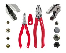 VAMPLIERS 2-PC Stripped Screw Extractor Pliers Set. Made in Japan. 8" Linesma...