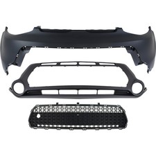 Bumper Cover Kit For 2014-2016 Kia Soul 3 Pcs Fascia Upper And Lower With Grille