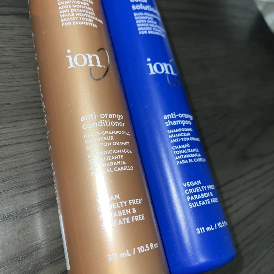 Acondicionador/champú tonificante azul morena cálido anti naranja por ion 10,5 fl oz NUEVO Foto 3 de 4