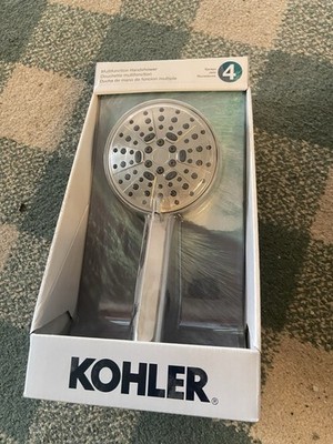 KOHLER Lively 4-Spray Patterns Handheld Shower Head Vibrant Brushed Nickel