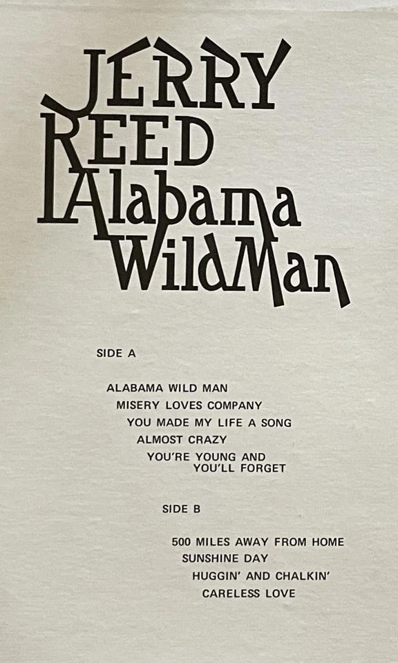 Jerry Reed Alabama Wild Man LP NM Pickwick Country (1976) - Image 3 of 3