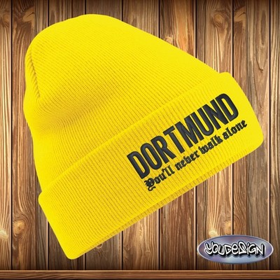 Dortmund Original Beechfield Beanie Mens Womens Hat You'll Never Walk Alone