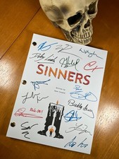 Sinners Script Signed- Autograph Reprints- Michael B. Jordan- Vampires- Horror