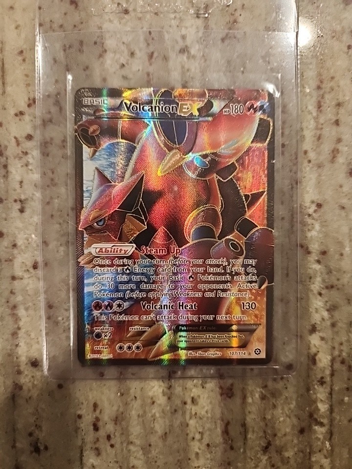 Volcanion EX (107/114) Pokemon Steam Siege - Ultra Rare - TCG