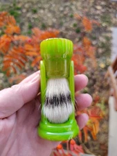 Restored Vintage Ever Ready Shave Brush With Stand New 20mm Synthetic Knot 
