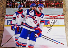 SHAEFFER GORDON CARROLL SIGNED 8X10 PHOTO 2027 NHL DRAFT MEDICINE HAT TIGERS (F)