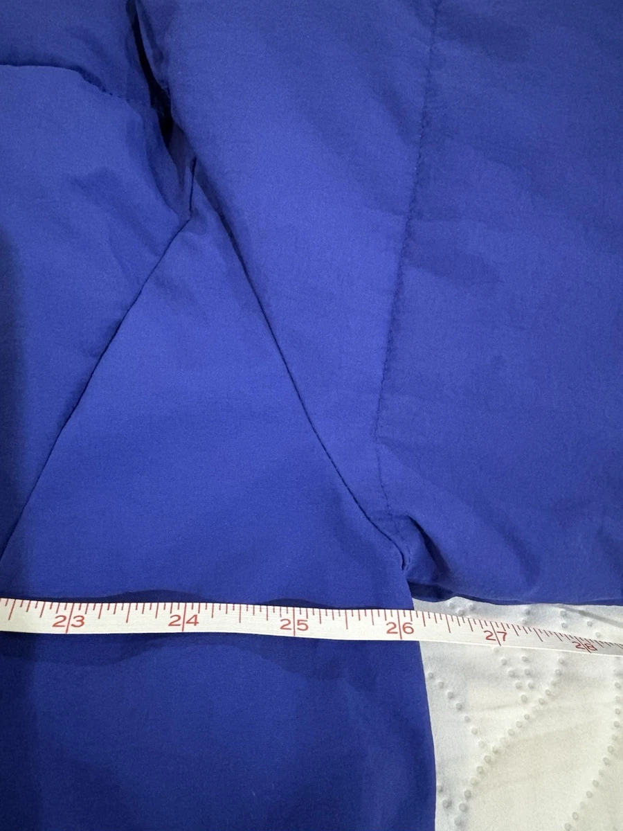 Levi’s Women’s Cinch Waist Hooded Puffer Jacket Royal Blue Size L Excellent