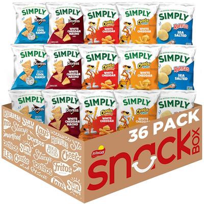 Snacks Variety Pack, 0.875 Oz, 36 Count, Packaging May Vary